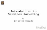 Introduction to Services Marketing By Dr Githa Heggde.