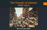 The Triumph of Industry 1865-1914 New York City, 1860s.