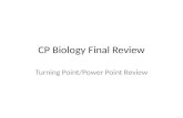 CP Biology Final Review Turning Point/Power Point Review.