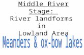 Middle River Stage: River landforms in Lowland Area.