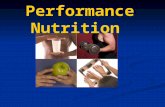 Performance Nutrition. Completing the Puzzle Training Supplementation Diet/Nutrition Treatment Rest/Recovery.