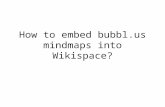 How to embed bubbl.us mindmaps into Wikispace?. 1.At , retrieve your mindmap. 2.Click on “Menu” at the bottom right corner.