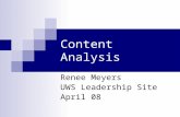 Content Analysis Renee Meyers UWS Leadership Site April 08.