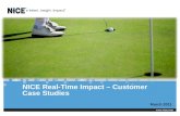 NICE Real-Time Impact – Customer Case Studies March 2011.