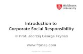 Introduction to Corporate Social Responsibility © Prof. Jedrzej George Frynas  Copyright: Prof. J. G. Frynas (2015)