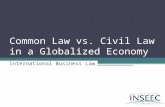 Common Law vs. Civil Law in a Globalized Economy International Business Law.