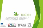 Lean Toolkit The fundamental principles of lean production for businesses involved in the edible and amenity horticulture supply chains within Wales.