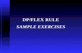 DP/FLEX RULE SAMPLE EXERCISES. Sample Lineup Card All samples will use this lineup card and progress through a series of substitutions.