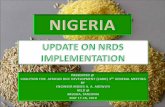 CHRONOLOGY LAUNCHING OF THE NRDS – Launched by the Executive Governor and Chief Servant of Niger State, Dr. Mu’azu Babangida Aliyu, OON – Date: Monday.