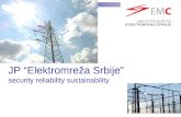 JP “Elektromreža Srbije” security reliability sustainability.