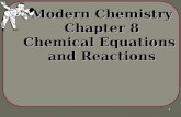 1 Modern Chemistry Chapter 8 Chemical Equations and Reactions.