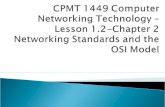 ◦ Identify organizations that set standards for networking ◦ Describe the purpose of the OSI Model and each of its layers ◦ Explain specific functions.