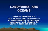LANDFORMS AND OCEANS Science Standard 5-3 The student will demonstrate an understanding of features, processes, and changes in Earth's land and oceans.