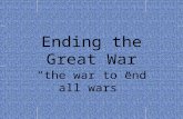 Ending the Great War “the war to end all wars”. The importance of 1917 Russian leader Czar Nicholas II abdicated and a temporary gov’t was formed. This.