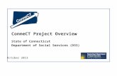 ConneCT Project Overview State of Connecticut Department of Social Services (DSS) October 2013.