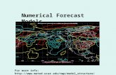 Numerical Forecast Models For more info: