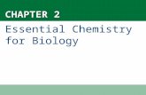 CHAPTER 2 Essential Chemistry for Biology. Matter: Elements and Compounds Matter is anything that occupies space and has mass. Matter is found on the.