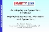 SUPPLY STRATEGY RESEARCH UNIT Developing an Operations Strategy: Deploying Resources, Processes and Operations Dr Simon Croom. Smartlink Fellow, University.