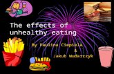 The effects of unhealthy eating By Paulina Ciepiela & Jakub Wudarczyk.