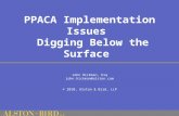 PPACA Implementation Issues Digging Below the Surface John Hickman, Esq john.hickman@alston.com © 2010, Alston & Bird, LLP.