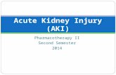 Pharmacotherapy II Second Semester 2014 Acute Kidney Injury (AKI)