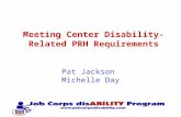 Pat Jackson Michelle Day Meeting Center Disability-Related PRH Requirements.