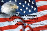 Prepared By: Sharon Gaudin, ABE/ASE Instructor Houston Community College Adult Education Program Coastal Great Region ABE/ASE College Readiness Project.