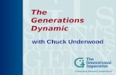 The Generations Dynamic with Chuck Underwood. The Generations Dynamic Formative Years Mold Core Values. 5 Living Generations. Values & Attitudes Guide.
