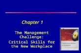 Chapter 1 The Management Challenge: Critical Skills for the New Workplace.