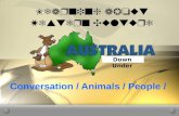 Learning about Western Culture Conversation / Animals / People / Down Under.
