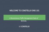 WELCOME TO CONSTELLIX DNS 101 A Revolutionary Traffic Management Suite of Services.