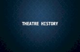 THEATRE HISTORY. Theatre has existed since the dawn of man due to man’s tendency for story-telling. Theatre has existed since the dawn of man due to man’s.