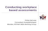 Conducting workplace based assessments Philip DaCosta Consultant Histopathologist Member, RCPath WBA Working Group.