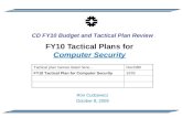 CD FY10 Budget and Tactical Plan Review FY10 Tactical Plans for Computer Security Ron Cudzewicz October 8, 2009 Tactical plan names listed here…DocDB#
