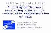 Building on Success: Developing a Model for System-Wide Implementation of PBIS Joan Ledvina Parr Linda Marchineck Margaret Grady Kidder Baltimore County.