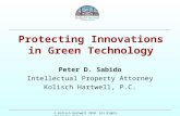 © Kolisch Hartwell 2010 All Rights Reserved, Page 1 Protecting Innovations in Green Technology Peter D. Sabido Intellectual Property Attorney Kolisch Hartwell,