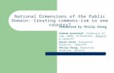 National Dimensions of the Public Domain: Creating commons-ism in one country? Presented by Philip Chung Graham Greenleaf, Professor of Law, UNSW; Co-Director,