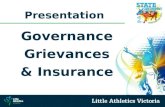 Presentation Governance Grievances & Insurance. Governance.
