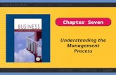 Chapter Seven Understanding the Management Process.