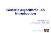 Kuban State University Krasnodar, Russia Genetic algorithms: an introduction Artem Eremin, j. researcher, IMMI KSU.