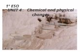 1º ESO UNIT 4: Chemical and physical changes Susana Morales Bernal.