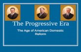 The Progressive Era The Age of American Domestic Reform.
