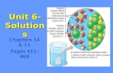 Unit 6- Solutions Chapters 14 & 15 Pages 411- 469.