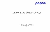 April 3, 2001 Washington, DC 2001 EMS Users Group.