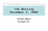 11 TAG Meeting December 9, 2009 NCEMC Office Raleigh, NC.