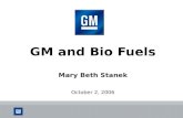 GM and Bio Fuels Mary Beth Stanek October 2, 2006.