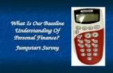 What Is Our Baseline Understanding Of Personal Finance? Jumpstart Survey.
