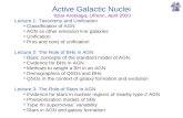 Active Galactic Nuclei Itziar Aretxaga, UPenn, April 2003 Lecture 1: Taxonomy and Unification Classification of AGN AGN vs other emission line galaxies.