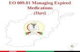 AFAMS EO 009.01 Managing Expired Medications (Dari) 01/09/2013.