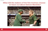 © HarperCollins Publishers 2010 Interpretation What did the makers of the film Invictus choose to leave out about Nelson Mandela?
